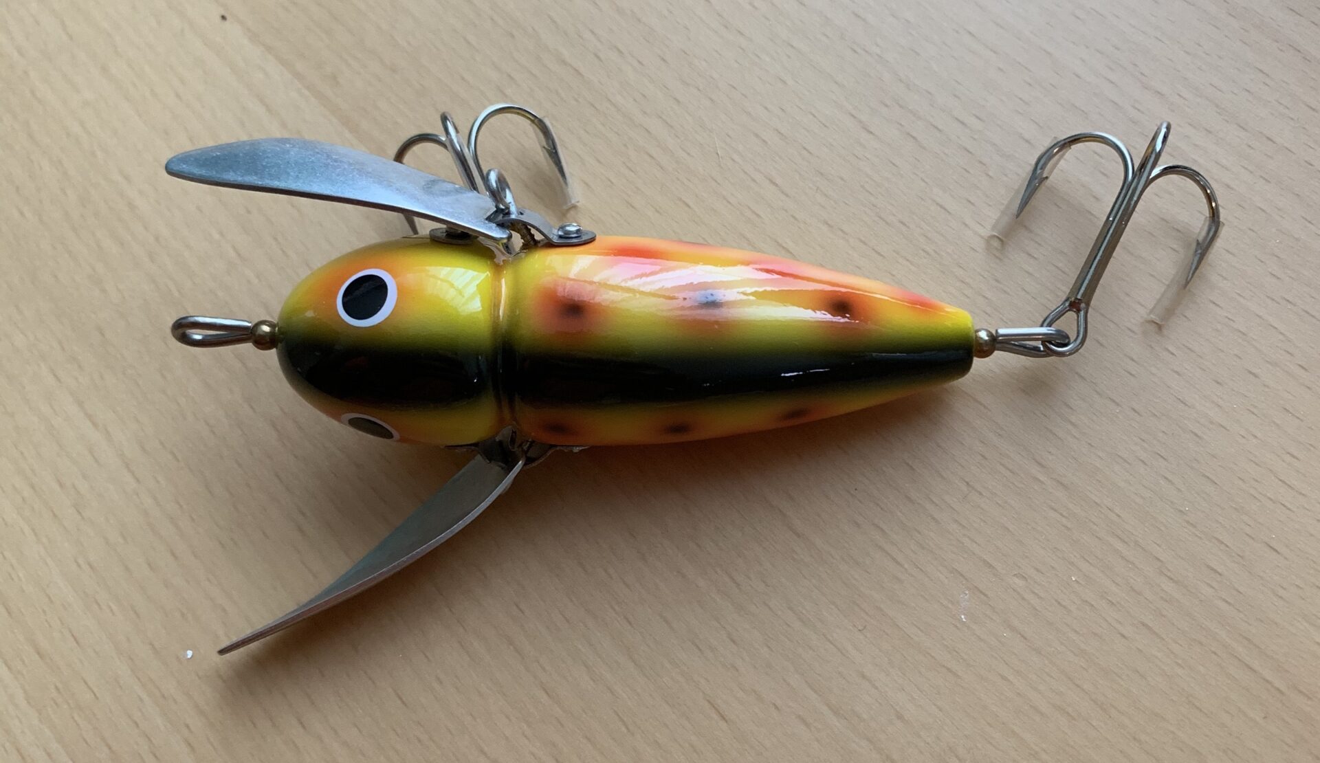 マスキークレイジークローラー へドン 2150 復刻版 出来の良いウッドクローラーベイト Kohoku Fishing Com